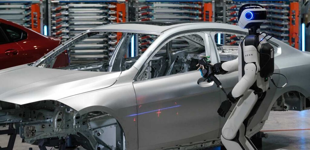 AEON scanning the car with the laser
